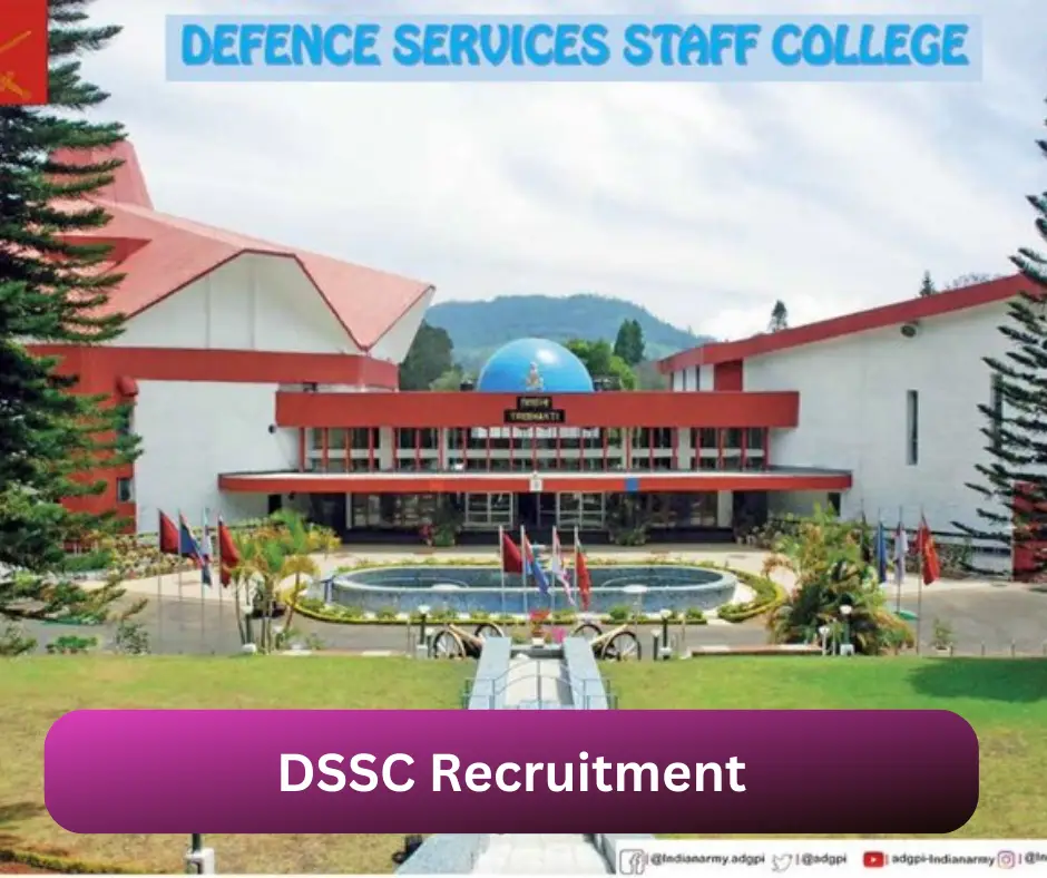 DSSC Recruitment 2024 Submit @www.dssc.gov Career Portal
