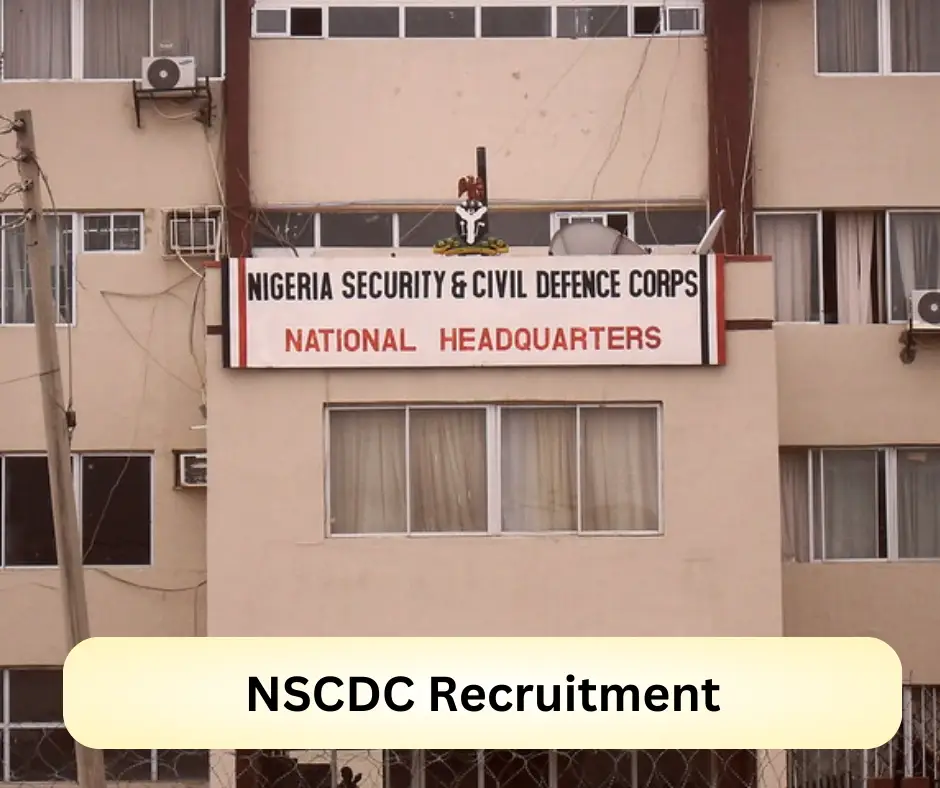 NSCDC Recruitment Submit @interior.gov.ng Career Portal